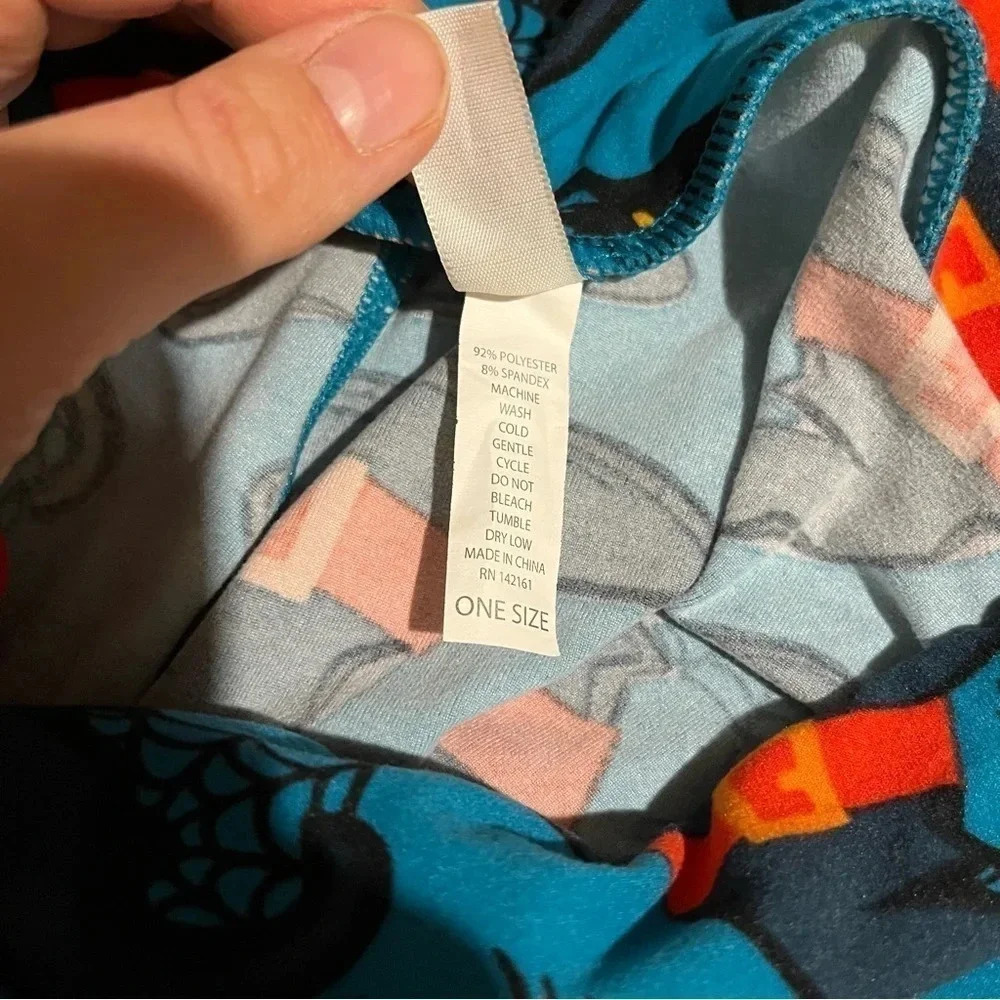 LULAROE One Size HALLOWEEN Green Leggings OS Witches Hats & Spiders / Eyes - Picture 6 of 10